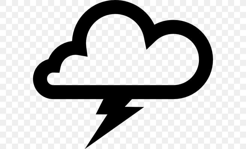 Thunderstorm Clip Art, PNG, 600x498px, Thunderstorm, Area, Black And White, Cloud, Cumulonimbus Download Free