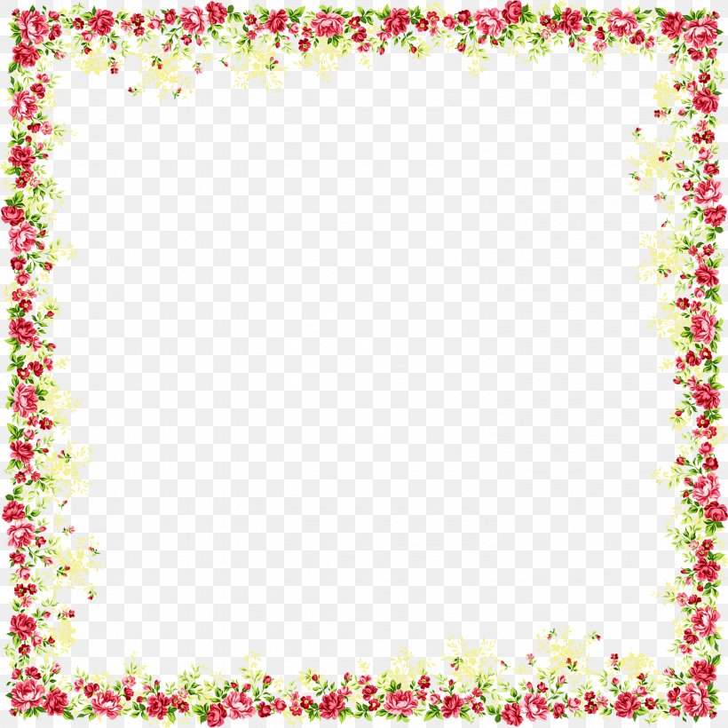Blue Flower Borders And Frames, PNG, 2998x3000px, Flower, Blue, Borders And Frames, Decorative Borders, Floral Design Download Free