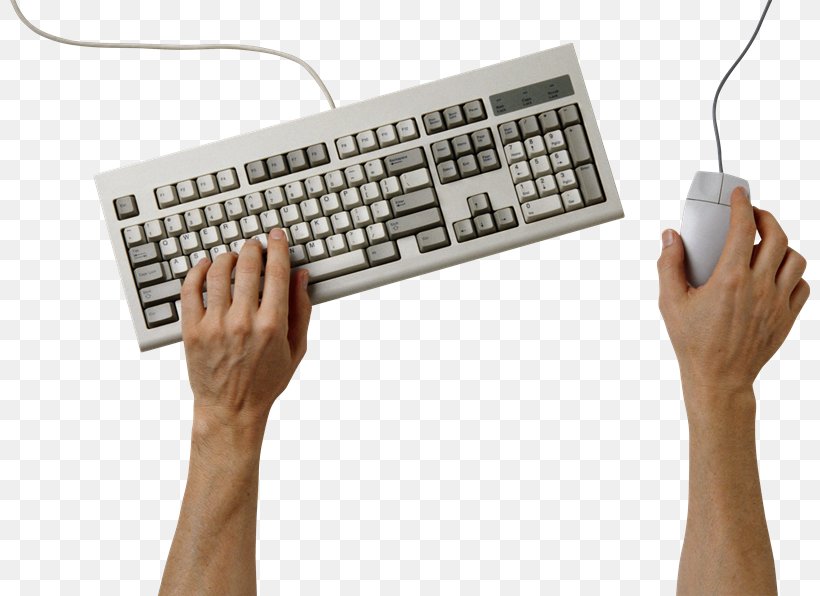 Computer Keyboard Computer Mouse Clip Art, PNG, 800x596px, Computer Keyboard, Computer, Computer Mouse, Finger, Hand Download Free