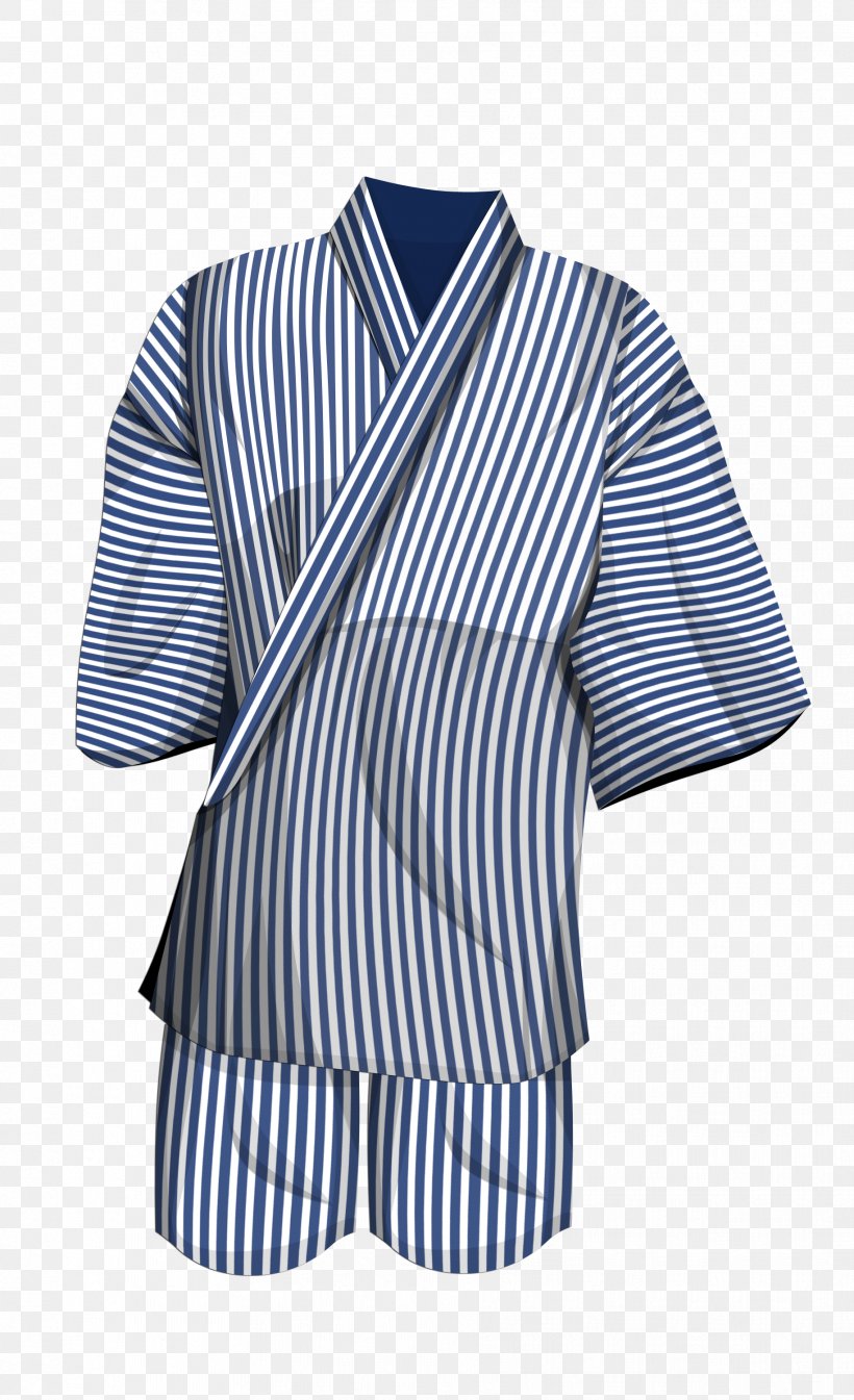 Robe Yukata Sleeve Kimono Clothing, PNG, 1828x3000px, Robe, Bathrobe, Blue, Button, Clothing Download Free