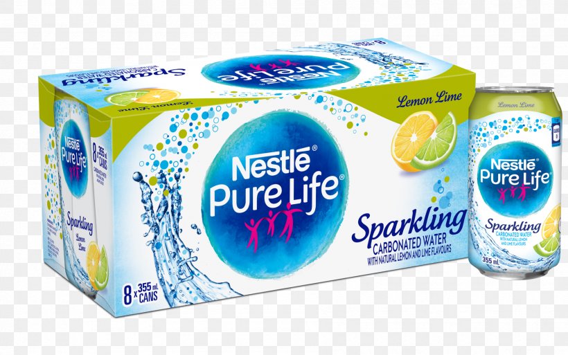 Carbonated Water Lemon-lime Drink Lemonade Nestlé Pure Life, PNG, 1795x1125px, Carbonated Water, Beverage Can, Bottle, Drink, Flavor Download Free