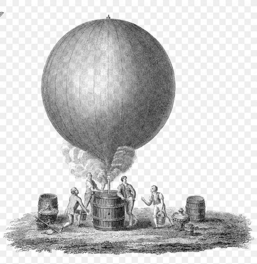 Flight Hot Air Balloon Montgolfier Brothers Airplane, PNG, 2333x2400px, Flight, Aeronautics, Airplane, Balloon, Black And White Download Free