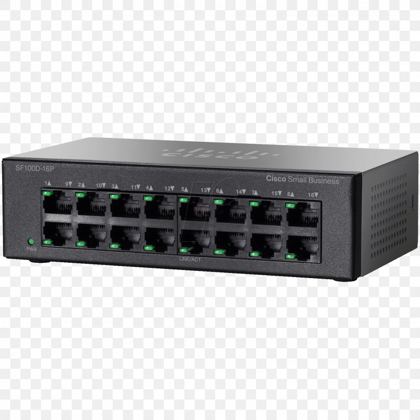 Network Switch Cisco Systems Cisco SF110D-16HP Ethernet Switch SF110D-16HP-NA Cisco Catalyst Computer Network, PNG, 1560x1560px, Network Switch, Audio Receiver, Cisco Catalyst, Cisco Systems, Computer Component Download Free
