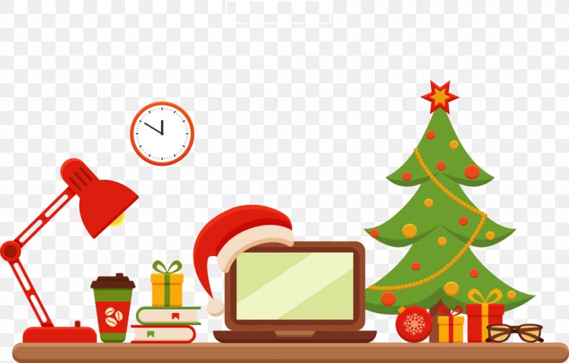 Christmas Tree Santa Claus Clip Art, PNG, 1000x638px, Christmas Tree, Christmas, Christmas Card, Christmas Decoration, Christmas Ornament Download Free