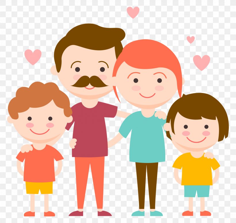 Vector Graphics Clip Art Child Family Cartoon, PNG, 1957x1855px, Watercolor, Cartoon, Flower, Frame, Heart Download Free