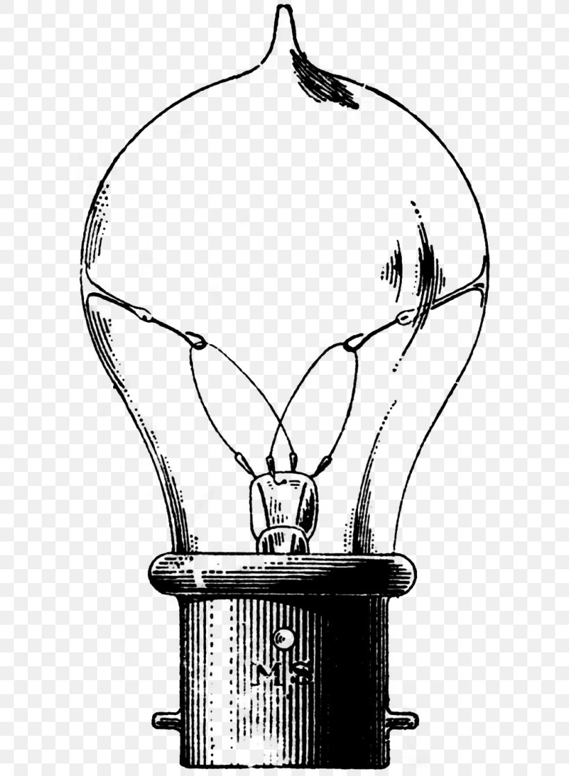Incandescent Light Bulb Drawing Lamp Edison Light Bulb, PNG, 600x1118px, Light, Black And White, Drawing, Edison Light Bulb, Electric Light Download Free