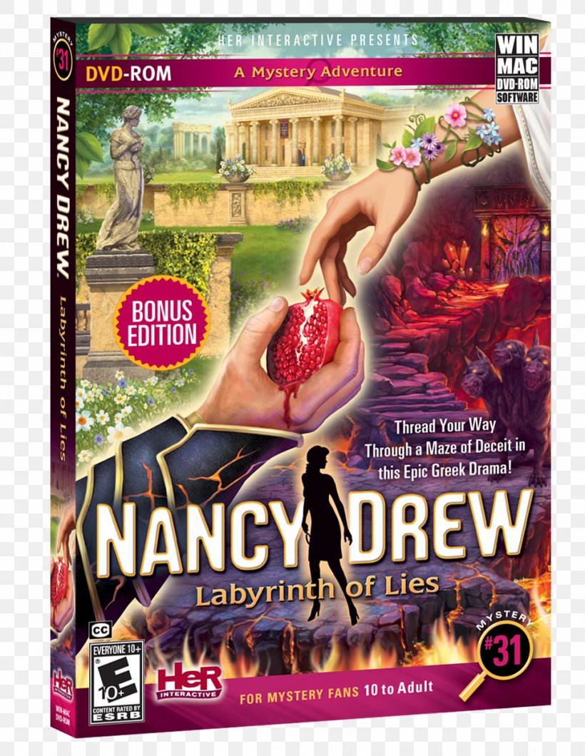 Nancy Drew: Labyrinth Of Lies Nancy Drew: Secret Of The Old Clock Nancy Drew: Ghost Of Thornton Hall Her Interactive, PNG, 964x1247px, Nancy Drew, Adventure Game, Advertising, Book, Computer Software Download Free