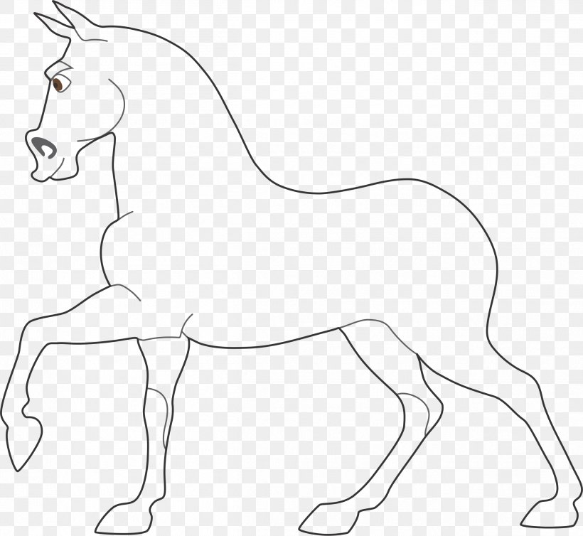 Mustang Foal Pony Drawing Clip Art, PNG, 2525x2323px, Mustang, Animal, Animal Figure, Artwork, Black And White Download Free