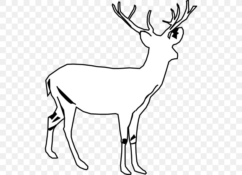 White-tailed Deer Moose Seneca White Deer Clip Art, PNG, 516x594px, Deer, Animal Figure, Antler, Black And White, Blacktailed Deer Download Free