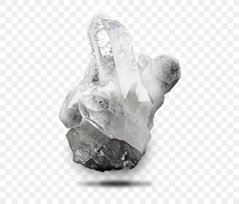 Crystal Quartz, PNG, 600x700px, Crystal, Black And White, Gemstone, Mineral, Quartz Download Free