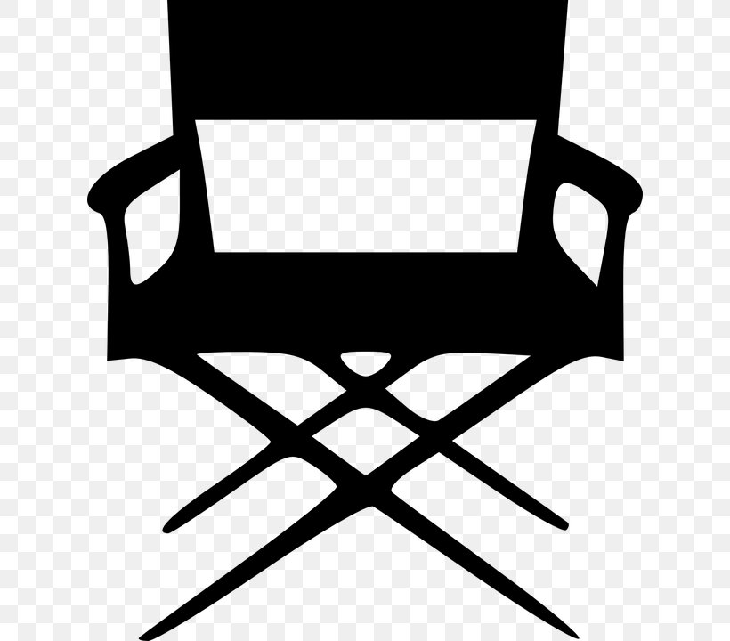 Director's Chair Film Director Clip Art, PNG, 624x720px, Film Director, Art, Black, Black And White, Chair Download Free