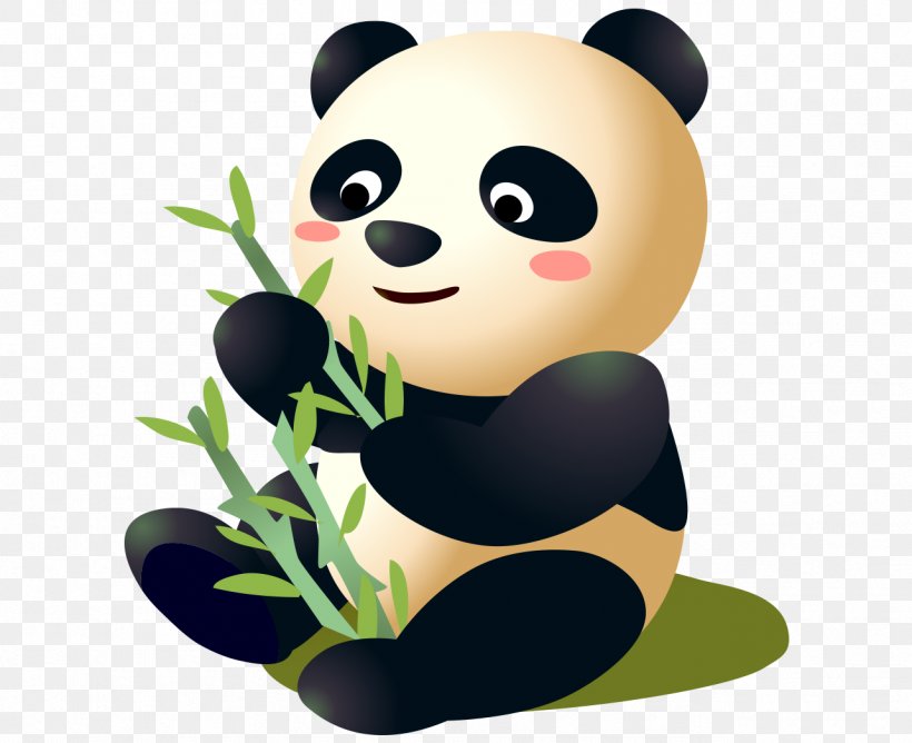 Giant Panda Red Panda Cartoon, PNG, 1283x1046px, Giant Panda, Animation, Bamboo, Bear, Carnivoran Download Free