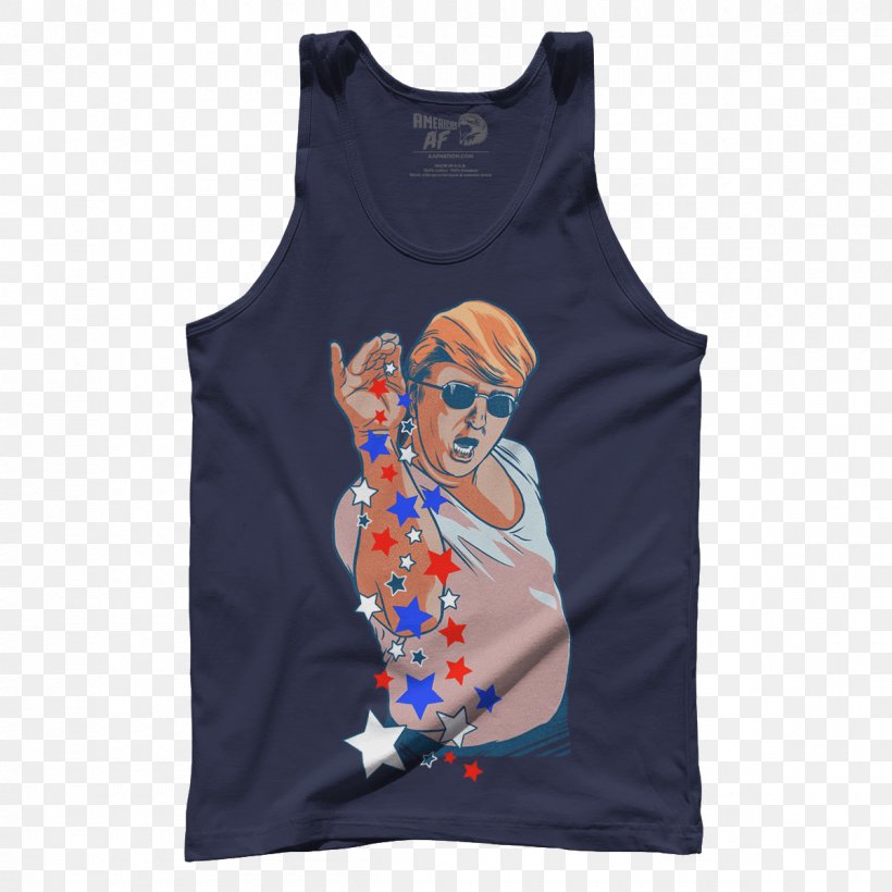 T-shirt Hoodie United States Sleeveless Shirt, PNG, 1200x1200px, Tshirt, Active Tank, Blue, Clothing, Donald Trump Download Free