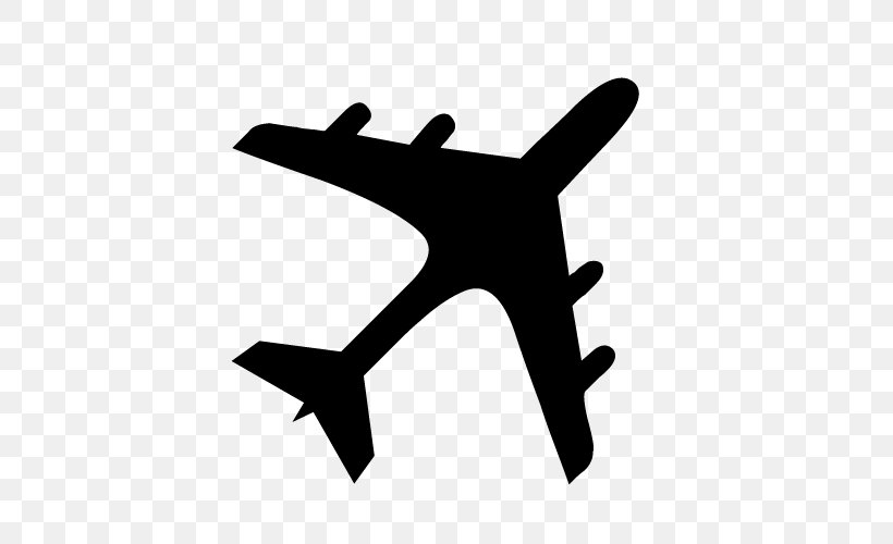 Airplane Aircraft Clip Art, PNG, 500x500px, Airplane, Aircraft, Black And White, Finger, Hand Download Free