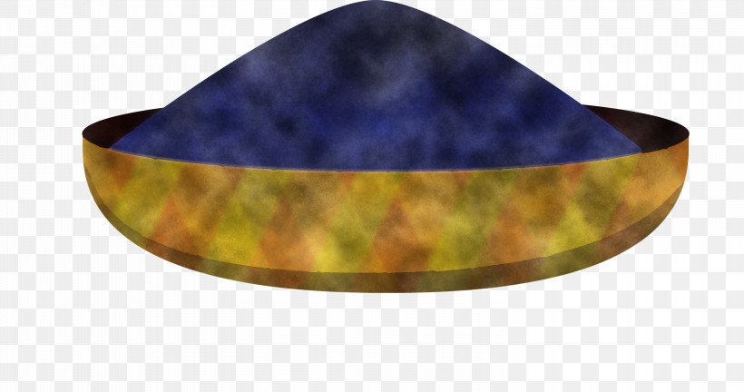 Happy Holi, PNG, 3000x1584px, Happy Holi, Blue, Bowl, Hat, Headgear Download Free