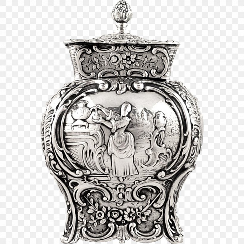 Silver Vase, PNG, 1355x1355px, Silver, Artifact, Black And White, Serveware, Vase Download Free