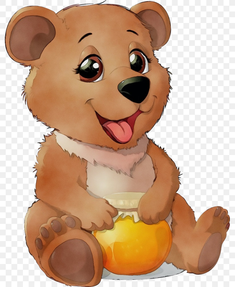Teddy Bear, PNG, 785x1000px, Watercolor, Animal Figure, Animation, Brown, Cartoon Download Free