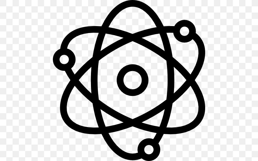 Atomic Nucleus, PNG, 512x512px, Atomic Nucleus, Area, Atom, Atomic Orbital, Black And White Download Free