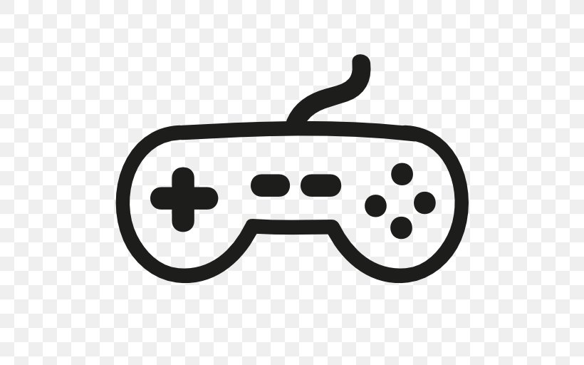 Joystick Xbox 360 Controller PlayStation 2 Game Controllers Video Game, PNG, 512x512px, Joystick, Atari 2600, Black And White, Drawing, Game Download Free