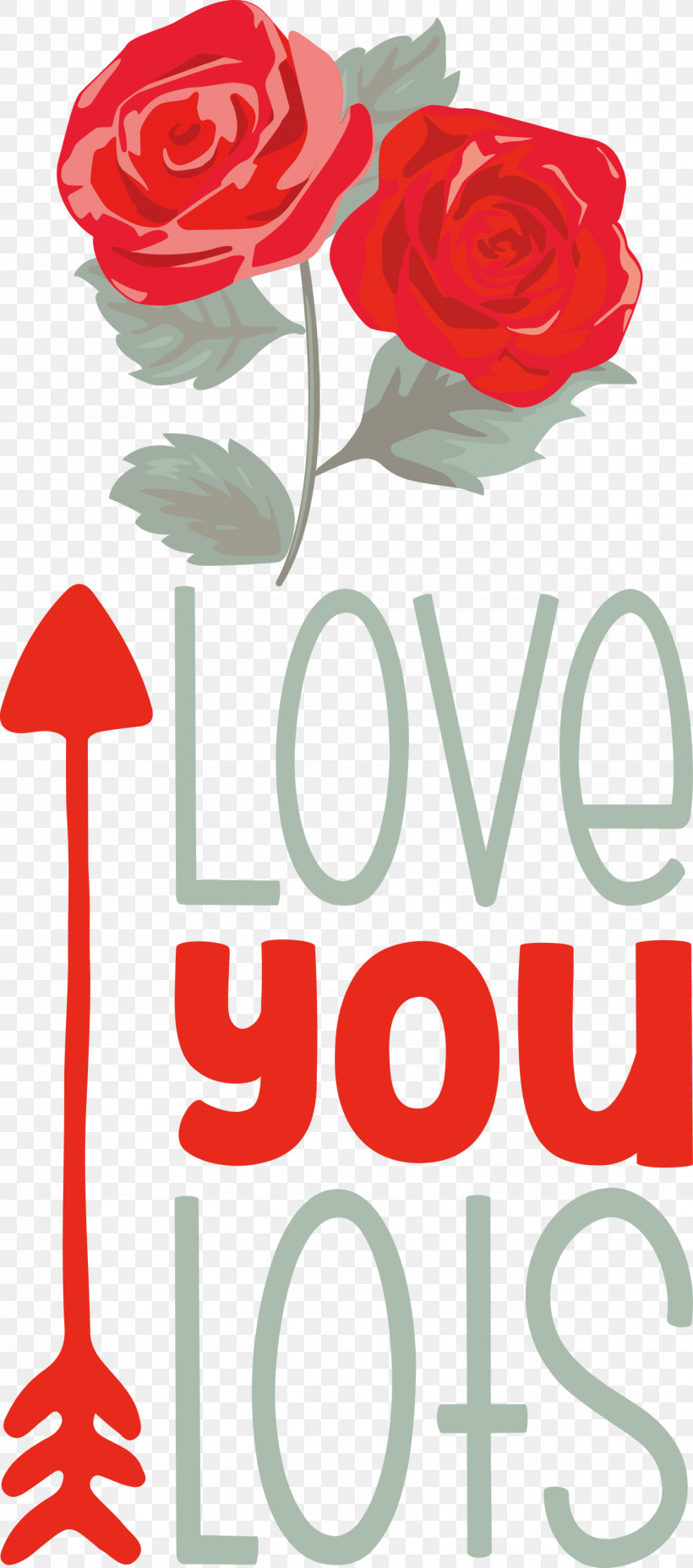 Love You Lots Valentines Day Valentine, PNG, 1325x3000px, Valentines Day, Dia Dos Namorados, Drawing, Floral Design, Flower Download Free
