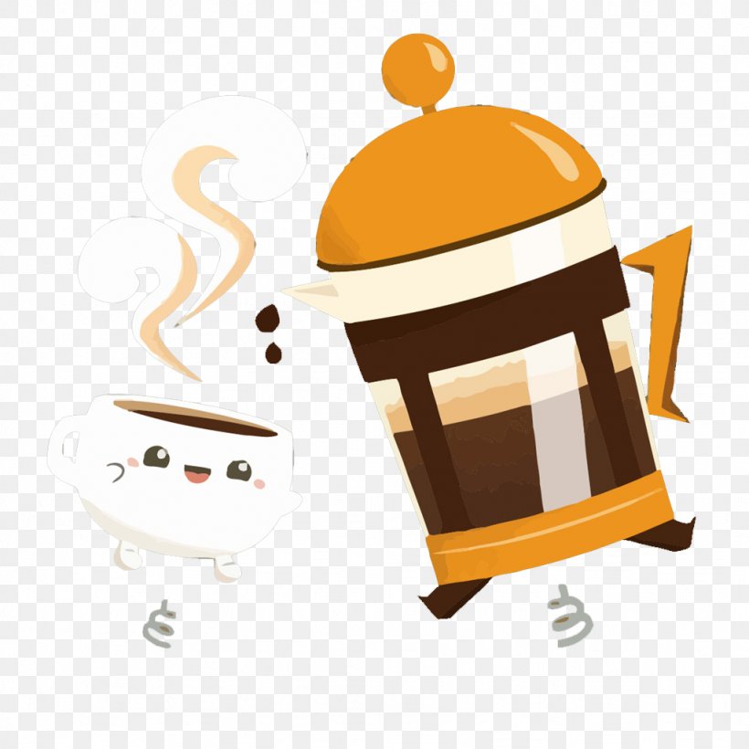 Coffeemaker Cup Kettle, PNG, 1024x1024px, Coffee, Coffee Cup, Coffeemaker, Cup, Drawing Download Free