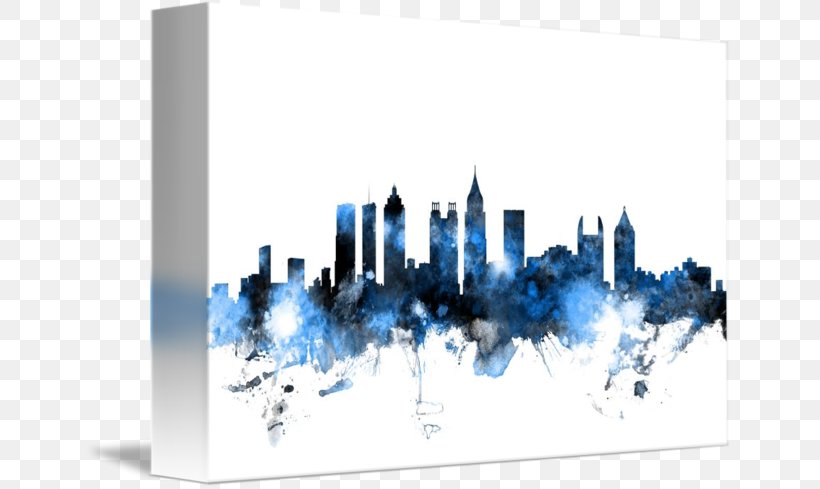 Skyline Canvas Print Art Gallery Wrap, PNG, 650x489px, Skyline, Art, Artist, Atlanta, Canvas Download Free