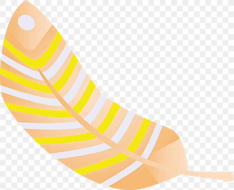 Yellow Shoe Arm Cortex-m Line Arm Architecture, PNG, 3000x2437px, Cartoon Feather, Arm Architecture, Arm Cortexm, Line, Shoe Download Free