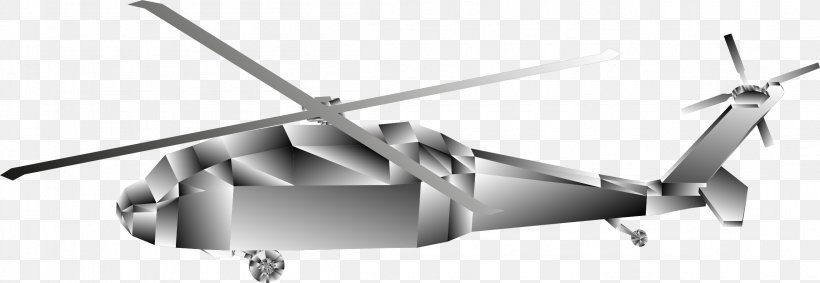 Helicopter Aircraft Photography Clip Art, PNG, 2312x798px, Helicopter, Aircraft, Black And White, Helicopter Rotor, Mode Of Transport Download Free