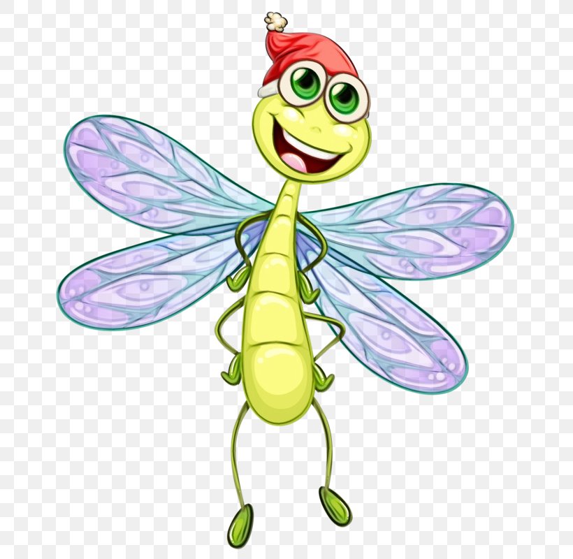 Insect Cartoon Dragonfly Drawing, PNG, 683x800px, Watercolor, Animation, Cartoon, Character, Damselfly Download Free