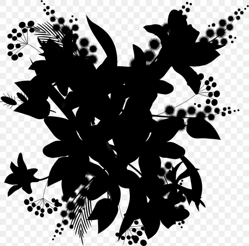 Pattern Flower Desktop Wallpaper Silhouette Font, PNG, 1200x1186px, Flower, Black M, Blackandwhite, Botany, Computer Download Free