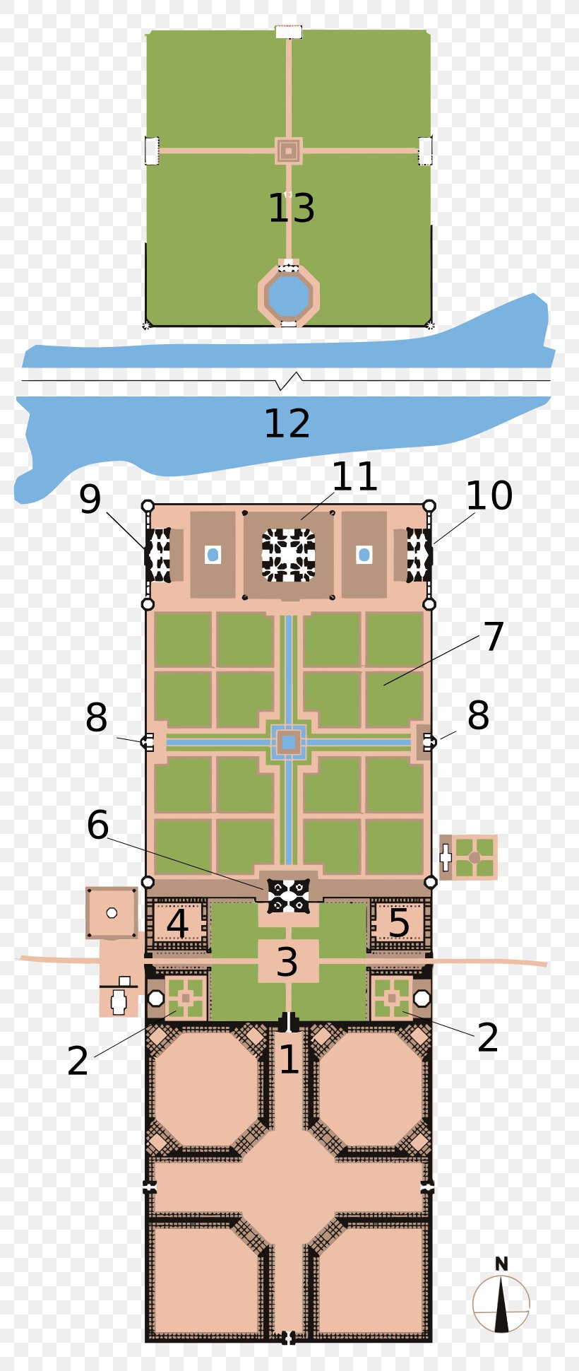 Taj Mahal Garden Yamuna Floor Plan The Taj Mahal Palace Hotel, PNG, 805x1940px, Taj Mahal, Agra, Architecture, Area, Diagram Download Free