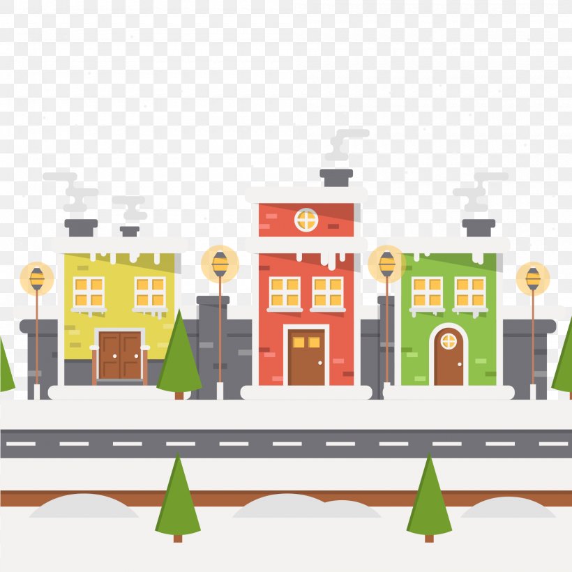 Christmas Illustration, PNG, 2000x2000px, Christmas, Brand, Fundal, Landscape, Road Download Free