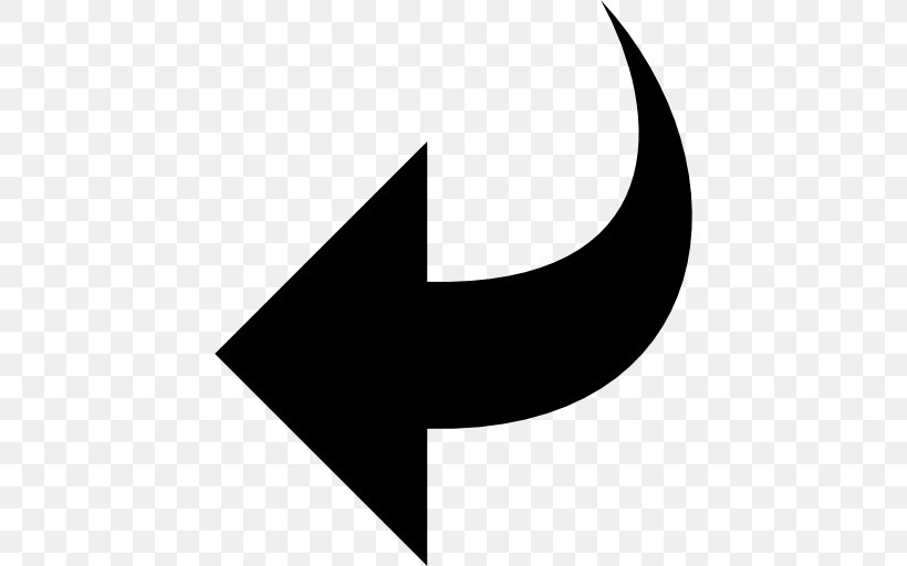 Symbol Arrow Download, PNG, 512x512px, Symbol, Black, Black And White, Computer, Crescent Download Free