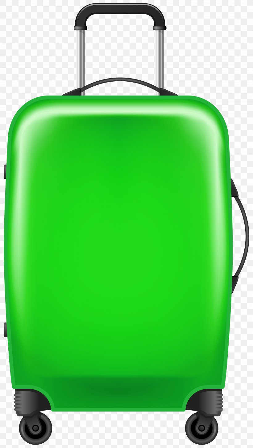 Hand Luggage Suitcase Baggage Trolley Clip Art, PNG, 4527x8000px, Hand Luggage, Bag, Baggage, Green, Luggage Bags Download Free