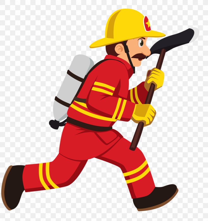 Firefighter Vector Graphics Clip Art Image, PNG, 963x1024px, Firefighter, Baseball Equipment, Cartoon, Drawing, Fictional Character Download Free