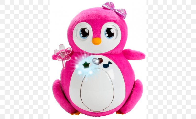 Penguin Stuffed Animals & Cuddly Toys Pink M Infant, PNG, 500x500px, Penguin, Baby Toys, Bird, Flightless Bird, Infant Download Free