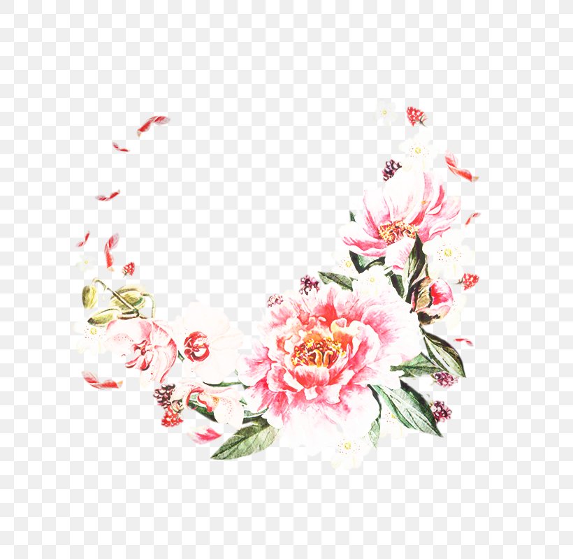 Watercolor Flowers Frame, PNG, 800x800px, Peony, Artificial Flower, Blossom, Branch, Chinese Peony Download Free
