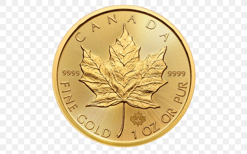 Canada Canadian Gold Maple Leaf Bullion Coin Canadian Silver Maple Leaf, PNG, 512x512px, Canada, Apmex, Bullion, Bullion Coin, Canadian Gold Maple Leaf Download Free