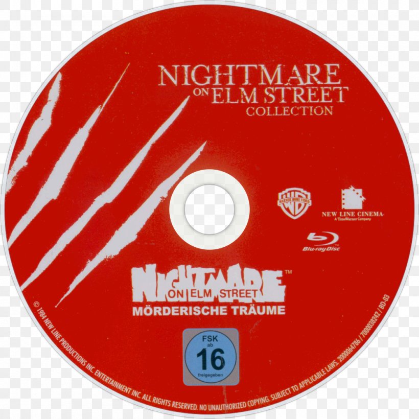 Freddy Krueger Compact Disc A Nightmare On Elm Street Blu-ray Disc, PNG, 1000x1000px, Freddy Krueger, Bluray Disc, Brand, Compact Disc, Cover Art Download Free