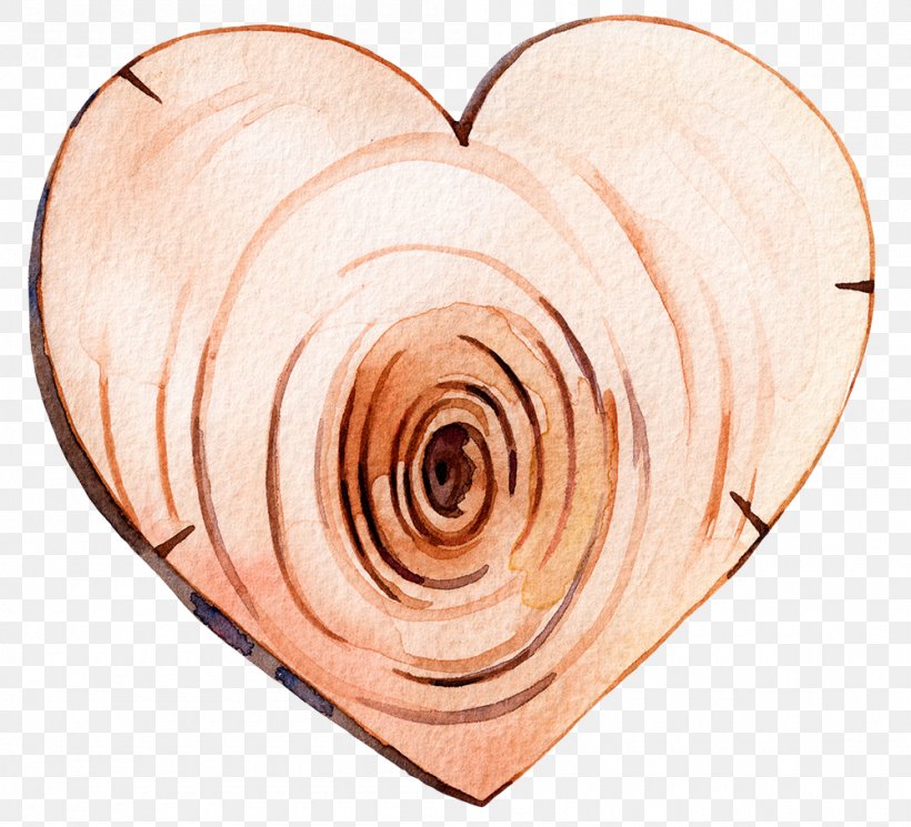 Heart-shaped Hand-painted Wood, PNG, 1000x909px, Watercolor Painting, Drawing, Gratis, Heart, Material Download Free