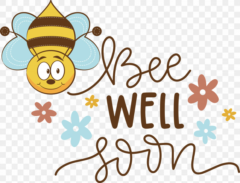 Honey Bee Insects Bees Pollinator Cartoon, PNG, 5907x4512px, Honey Bee, Bees, Cartoon, Flower, Happiness Download Free