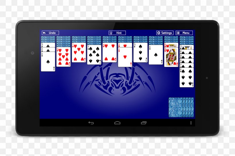 Microsoft Spider Solitaire Tablet Computers Patience, PNG, 1351x900px, Microsoft Spider Solitaire, Android, Cmyksoft, Display Device, Electronic Device Download Free