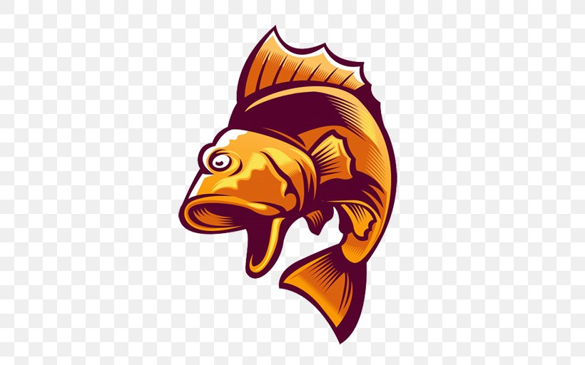 Clip Art Logo Fish Vector Graphics Mascot, PNG, 512x512px, Logo, Bass, Diversity Of Fish, Fictional Character, Fish Download Free