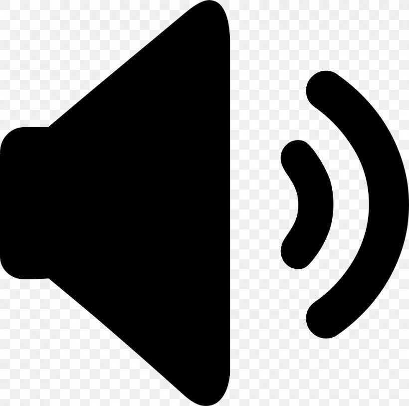 Sound Loudspeaker Clip Art, PNG, 980x974px, Sound, Black, Black And White, Button, Hand Download Free