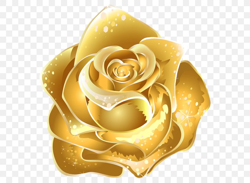 Flower Gold Rose Clip Art, PNG, 600x600px, Gold, Flower, Petal, Rose, Rose Family Download Free