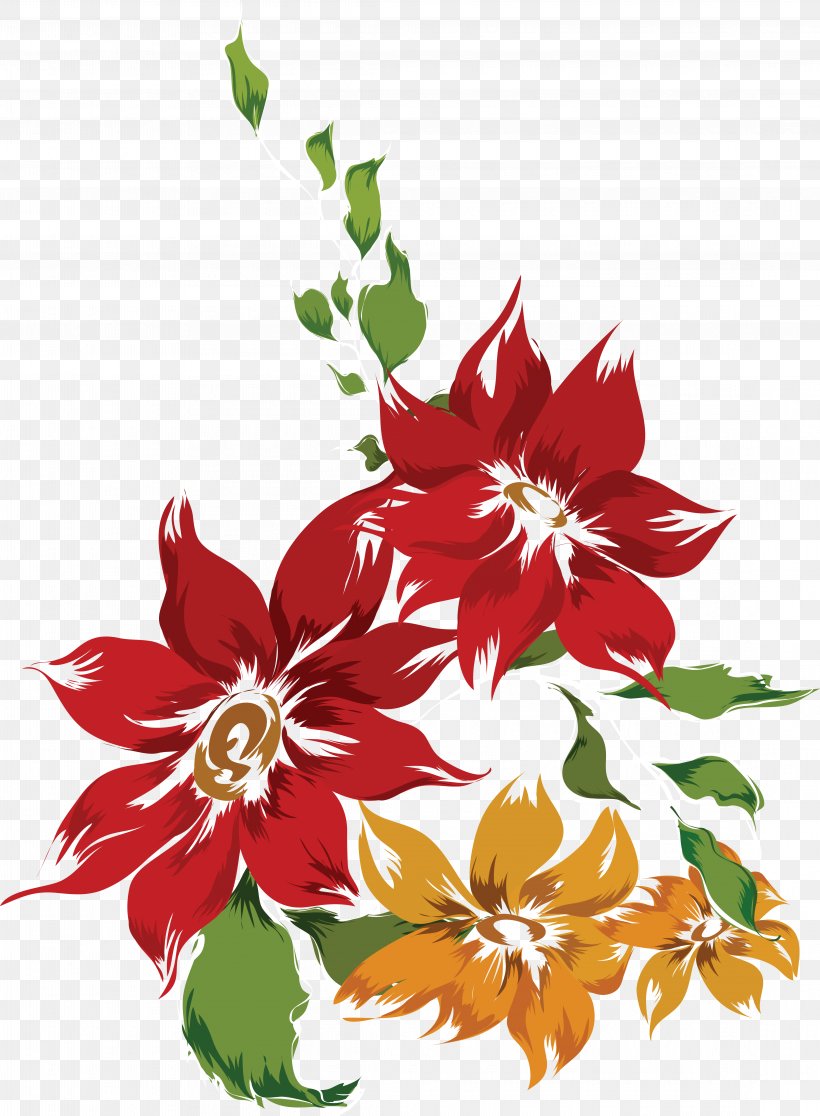 Cut Flowers Red Clip Art, PNG, 4445x6053px, Flower, Cut Flowers, Dahlia, Digital Image, Flora Download Free