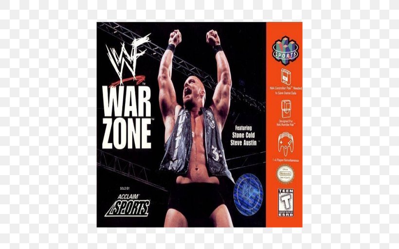 WWF War Zone Nintendo 64 PlayStation WWF Attitude WCW/nWo Revenge, PNG, 512x512px, Wwf War Zone, Advertising, Arm, Boxing Glove, Brand Download Free