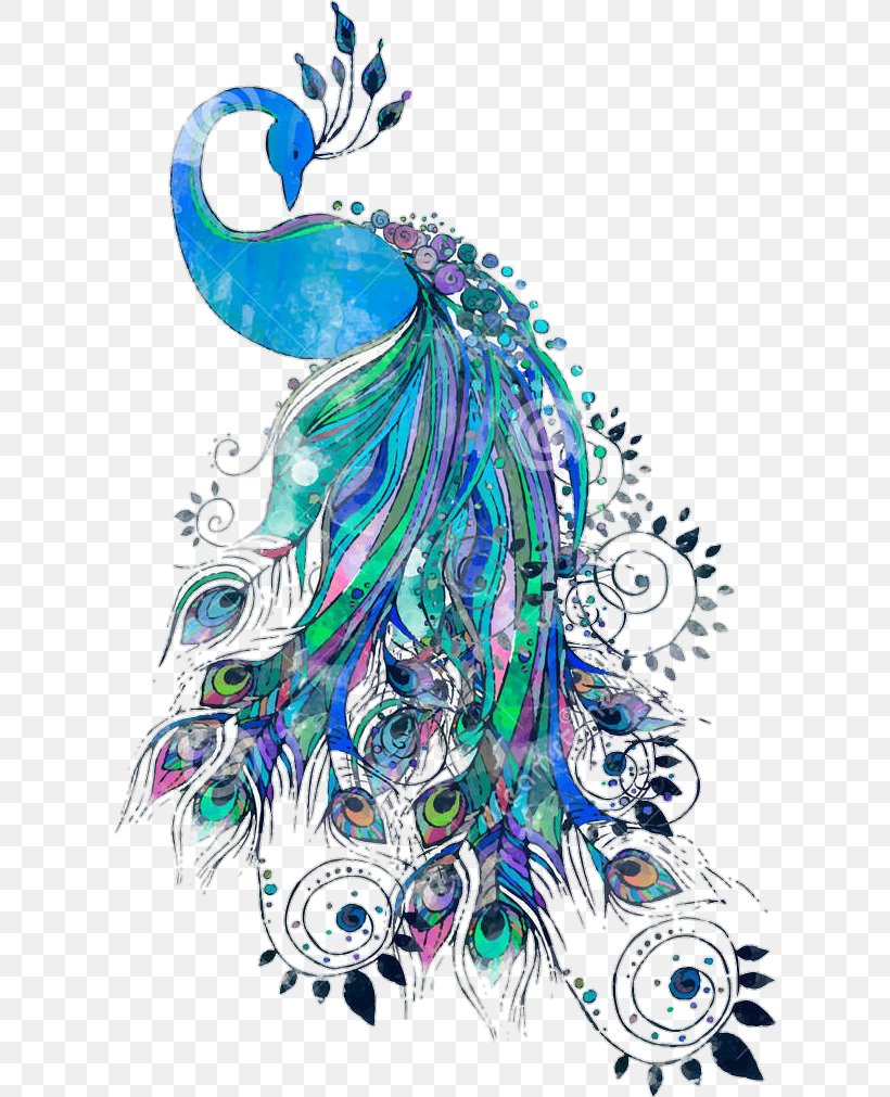 Drawing Peafowl Vector Graphics Clip Art Royalty-free, PNG, 610x1011px, Drawing, Art, Artwork, Costume Design, Feather Download Free