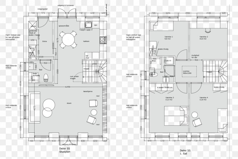 Floor Plan Vinge Terraced House Home Frederikssund Architecture, PNG, 1000x668px, Floor Plan, Architectural Plan, Architecture, Area, Black And White Download Free