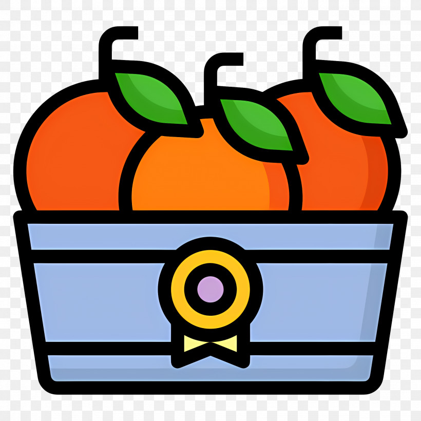 Food Gift Baskets - Basket Of Fresh Oranges PNG